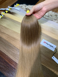 Extensions de cheveux naturels NASA, couleur blond brun clair, super double drawn, cheveux vietnamiens, pointes pleines, cheveux en vrac - Product Image 4