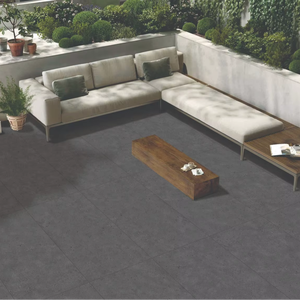 กระเบื้องปูพื้นและผนังพอร์ซเลนสีดำโมเดิร์นเซต้า ผิวด้าน ทนกรด สำหรับตกแต่งภายใน วิลล่า โรงพยาบาล ขนาด 60x120 ซม. - Product Image 1