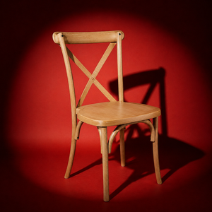 Silla Crossback de Resina - Diseño Industrial Moderno, Duradera y Resistente, Ajustable para Uso en Exteriores y Hoteles - Product Image 1