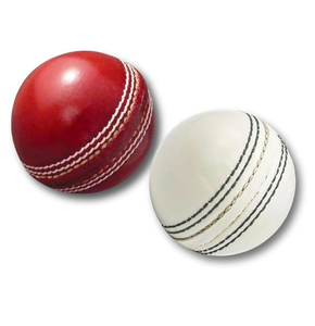 Balle de cricket en cuir, balle d'entraînement rigide, rouge et blanche, cousue, pour adultes et enfants, équipement de cricket personnalisé - Product Image 4