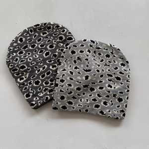 Custom Leopard Print Beanie Hat Unisex Adult <b>Winter</b> <b>Cap</b> 56-58CM Casual Style Acrylic Material - Product Image 5