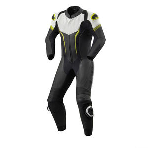 Combinaison de moto en cuir pour homme, manches longues, noir et jaune, respirante, toutes saisons, pour moto. - Product Image 5