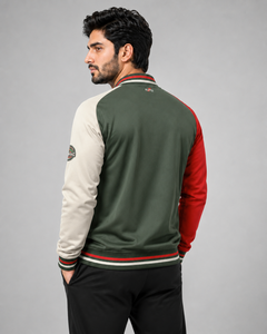 <b>Men</b> Compact <b>Varsity</b> <b>Jacket</b> Classic Letterman Baseball <b>Bomber</b> Coat Lightweight Soft Fabric Compact <b>Varsity</b> <b>Jacket</b> Front Casual - Product Image 4