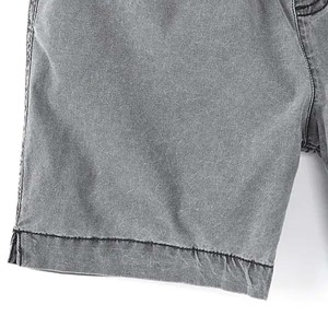 Pantalones Cortos Bermuda para Hombre, 100% Algodón, Color Sólido, Antiarrugas, Cintura Media, Cordón Ajustable, Casuales, Transpirables, con Bolsillos, para Gimnasio y Running - Product Image 3