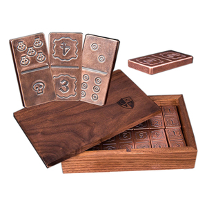 Juego de Dominó Mexicano Doble 12 en Caja de Madera de Lujo con Logotipo Personalizado, Juego de Mesa Familiar al por Mayor, Dominós en Caja de Madera de Lujo - Product Image 6