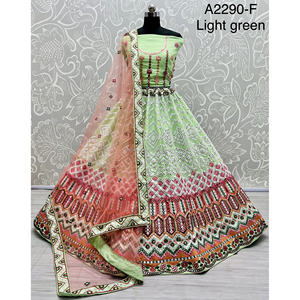 Collections de vêtements de mariée indiens en velours par Fabzone FZBELLA avec travail Zarkhan - Product Image 5