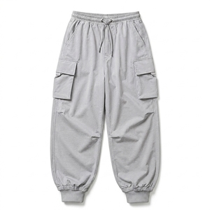 Pantalon Chino Homme Coupe Slim Taille Mi-Haute Extensible 100% Coton Toile Multi-Poches Décontracté Business Écologique Plat Léger - Product Image 1