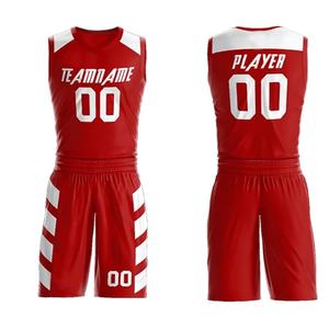 Conjunto de Uniforme de Baloncesto Reversible Personalizable, Transpirable, Antihumedad, Antibacteriano, de Secado Rápido, 100% Poliéster, Cuello en V - Product Image 5