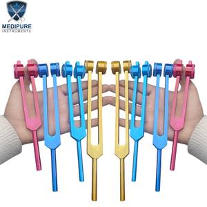 Diapasones de Acero Inoxidable Premium con Peso para Chakra, Recubiertos de Color Anodizado, Reutilizables, Set de Sanación y Terapia de Sonido Médico - Product Image 1