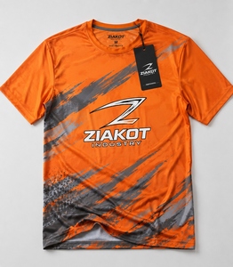 ZIAKOT industry New design Men's Custom Powder Blue Red-White Performance T-Shirt - Product Image 4