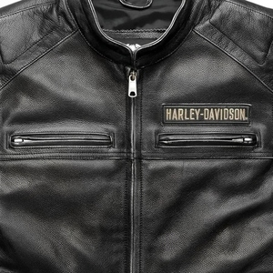 Wholesale Unisex Leather Canvas Motorcycle <b>Vest</b> Sleeveless Biker Jacket Cotton Breathable Waterproof Winter OEM Manufacturer - Product Image 2