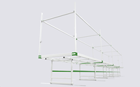 Table hydroponique roulante peu encombrante Reinfa-Couches modulaires pour l'agriculture urbaine (Laitue/Fraise/Microgreens)