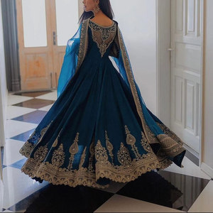 Robe de soirée élégante moderne pour femmes, manches longues, mi-longue, vêtements de célébration tendance, robe de soirée élégante de qualité supérieure pour femmes - Product Image 2