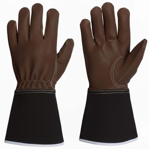 Guantes de Cuero para Chimenea y Camping, Resistentes al Calor, de Cuero Vacuno Premium de 16 Pulgadas, con Material de Poliéster, Personalizados al por Mayor - Product Image 2