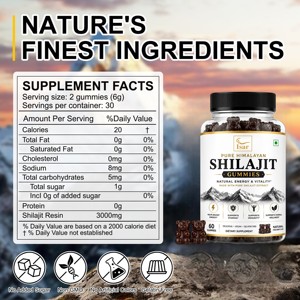 กัมมี่ shilajit gummies หิมาลัยของแท้100% พร้อมกัมมี่มะขามธรรมชาติขนาดใหญ่สำหรับผู้ชายและผู้หญิง - Product Image 2