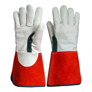 Fire Resistant Heat Resistant Anti-static Welding <b>Gloves</b> BBQ/<b>Oven</b>/MIG/TIG Welder Gauntlets Polyethylene 7 oz Touchscreen Cut - Product Image 5