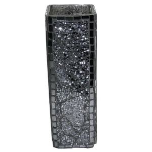 Bronze couleur fleur Pot de fleur pour la vie et la table décor mosaïque verre Vases sac à main Vase en gros verre maison décorative - Product Image 2