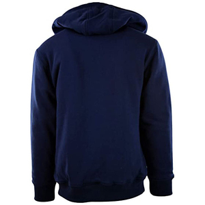 Sudadera con Capucha y Cierre de Cremallera para Hombre, Color Azul Marino, Forro Polar, Diseño Sólido, Informal, Cálida para Invierno, Corte Regular - Product Image 5