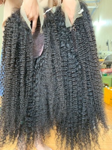 Pelucas rizadas Afro para mujeres negras, peluca larga, cabello humano vietnamita, pelucas de pelo ondulado rizado de primavera esponjoso clásico, venta al por mayor - Product Image 3