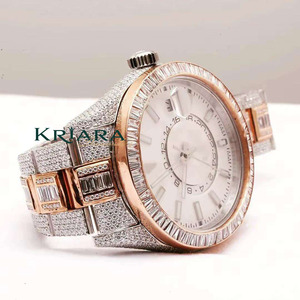 Reloj de Lujo para Mujer, de Acero Inoxidable, con Diamantes, Caja Redonda, Analógico, de Cuarzo, con Indicador de Fecha, Reloj de Moda - Product Image 2