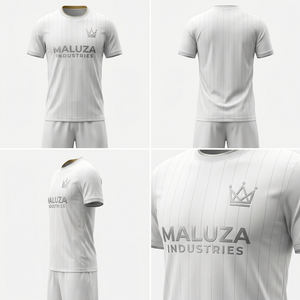 Ensemble de maillot et short de football personnalisé pour hommes, uniforme d'entraînement de football, vêtements de sport respirants à séchage rapide, noir - Product Image 6