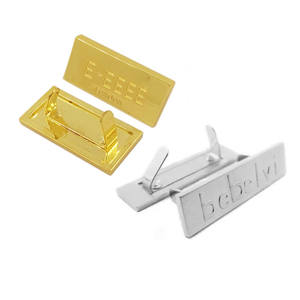 Accessoires, petites étiquettes métalliques personnalisées, logos pour sacs - Product Image 6