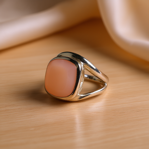 Designer Fine <b>Ring</b> Made of 6.3 Grams of Rose <b>Quartz</b> - Product Image 3
