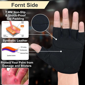 Gants de vélo en matériau Amara pour hommes et femmes avec coussinets en gel absorbant les chocs - Product Image 2