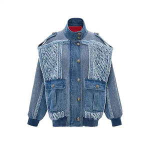 Custom Autumn/winter Casual Denim <b>Women's</b> Short <b>Jacket</b> Denim <b>Jacket</b> <b>Women's</b> Clothing - Product Image 1