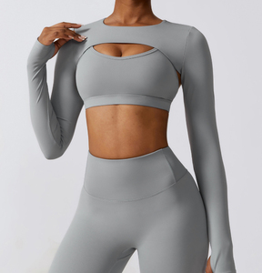 ชุดโยคะคุณภาพสูงสั่งทำพิเศษสำหรับผู้หญิง ชุดออกกำลังกายขายส่ง ชุดโยคะสำหรับผู้หญิง ราคาถูก - Product Image 4