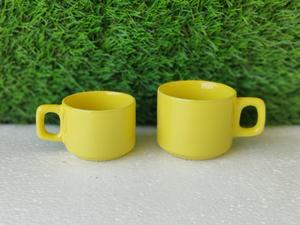 Tasses à café en céramique, finition mate, design minimaliste, motif uni, compatibles lave-vaisselle et micro-ondes, pour usage domestique, emballage cadeau - Product Image 3