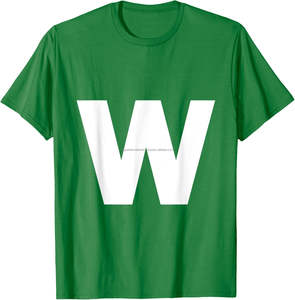 2025 Venta caliente diseñador de moda 100% algodón camiseta de los hombres W letra impresión suelta Ajuste de alta calidad en blanco de moda - Product Image 2