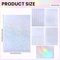 Autocollants adhésifs en vinyle personnalisés - Film de laminage holographique anti-contrefaçon avec fonction transparente
