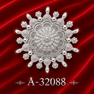 Broche géométrique en alliage plaqué rhodium avec pierres de cristal taillées en forme de cœur rouge pour accessoires de fête pour femmes A-32084 - Product Image 6