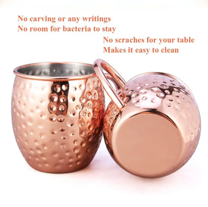 Grande tasse Moscow Mule en cuivre massif, faite à la main, en cuivre pur, pour café et bière, tasse créative très vendue - Product Image 6