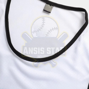 Camiseta sin Mangas Blanca para Hombre ANSIS STAR, Cuello Redondo, Tejido de Punto, Informal, Transpirable, Deportiva, con Estampado de Montaña por Sublimación - Product Image 3