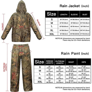 Conjunto de Impermeable Tipo Poncho con Pantalones de Lluvia, Plegable, Transpirable, con Cuello Alto y Cierre de Cremallera, Estilo Táctico para Hombre - Product Image 4