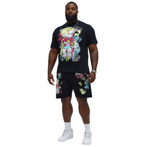 Nouvelle collection tendance : ensemble été homme, style décontracté et streetwear, t-shirts et shorts de qualité supérieure pour homme, en vente au prix de gros. - Product Image 1