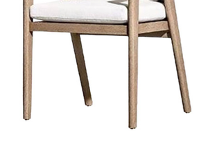 Luxury Nordic Design Outdoor Patio Furniture Solid Teak Wood Armchair Rope Woven Backrest Anti-corrosion <b>Waterproof</b> Garden - Product Image 6