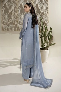 <b>Top</b> seller party wear branded Shalwar kameez suits for women in very high quality chiffon stuff with very fine embroidered - Product Image 2