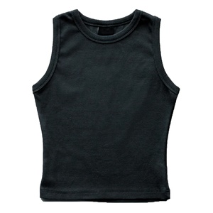 Hot Selling Tank <b>Tops</b> Ribbed Tank <b>Top</b> Gym Fitted Tank <b>Top</b> Plain Neck Cotton Ribbed Sleeveless Women's Tank <b>Top</b> - Product Image 1