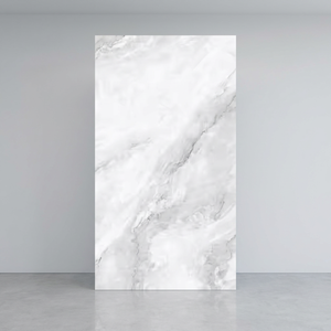 Dalles de pierre frittée en porcelaine polie blanc brillant Islande 1600x3200mm Grand format - Product Image 3