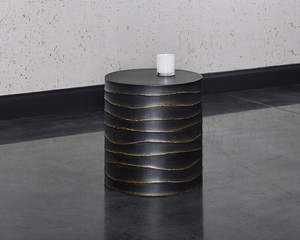 Tabouret en aluminium antique de haute qualité, mobilier de qualité supérieure, tabouret en métal, assise finition dorée, ottoman en laiton - Product Image 3