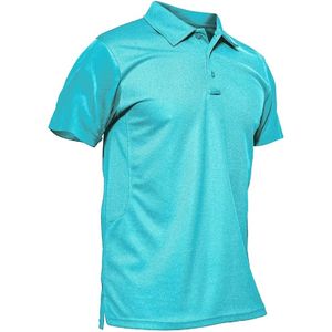 Camisas de Hombre Personalizadas de Alta Calidad con Logotipo Frontal, Tejido de Punto Sólido, Manga Corta, Transpirable, Estilo Inglés, Poliéster/Algodón - Product Image 1