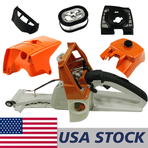 Kit de piezas para motosierra Stihl MS660 066: Tanque de combustible, mango trasero, filtro de aire, cubierta superior, deflector de aire, combo compatible para la parte trasera. - Product Image 1