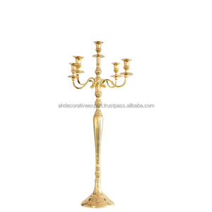 Chaud et attrayant candélabre décoration de la maison nouveau Design métal décoratif classique Table de mariage haut à la main pièce maîtresse à vendre - Product Image 2