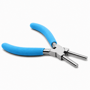 Pince à former des anneaux à ressort multi-barils professionnelle, poignée bleu clair, outil de fabrication de bijoux en acier inoxydable, façonnage de boucles DIY - Product Image 2