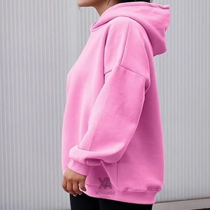 Sudadera con Capucha Extra Grande para Mujer, de Algodón Suave, Tejida, con Bolsillo Delantero, Estilo Casual Urbano - Product Image 2