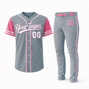 Uniforme de Béisbol Ligero con Logotipo Personalizado, Material 100% Poliéster, Ropa Deportiva, Uniforme de Béisbol - Product Image 2