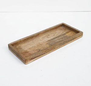 Bandeja de Servir Rústica de Madera con Bordes Elevados, Hecha a Mano con Madera de Mango, Bandeja Decorativa para Desayuno, Café, Mesa, Hogar y Cocina - Product Image 5